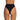 Bottom De bikini Tiro Alto Alessandra Negro Rib by Paula y Sofía Fernández