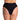 Bottom De bikini Tiro Alto Alessandra Negro Rib by Paula y Sofía Fernández