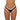 Bottom De Bikini Tiro Medio Sin Elastico Agustina Cafe Blanco