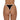 Bottom de Bikini Con Tirantes Ajustables Eliana Negro Crema