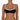 Top de Bikini Escote Semi Recto Contorno Superior Crema Anna Negro Crema